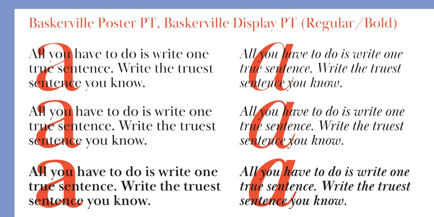 Baskerville Display PT Font
