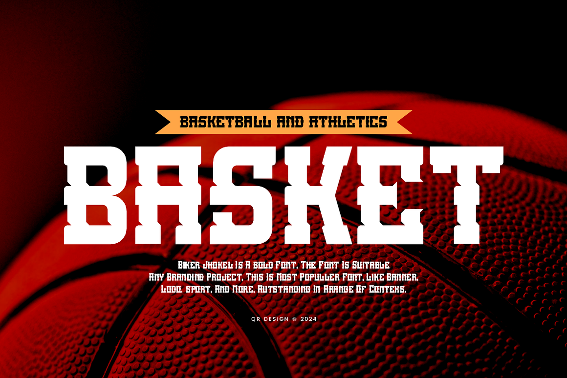 Biker Jhokel Athletics & Basketball Font Free Download