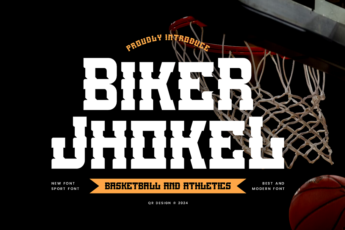 Biker Jhokel Athletics & Basketball Font Free Download