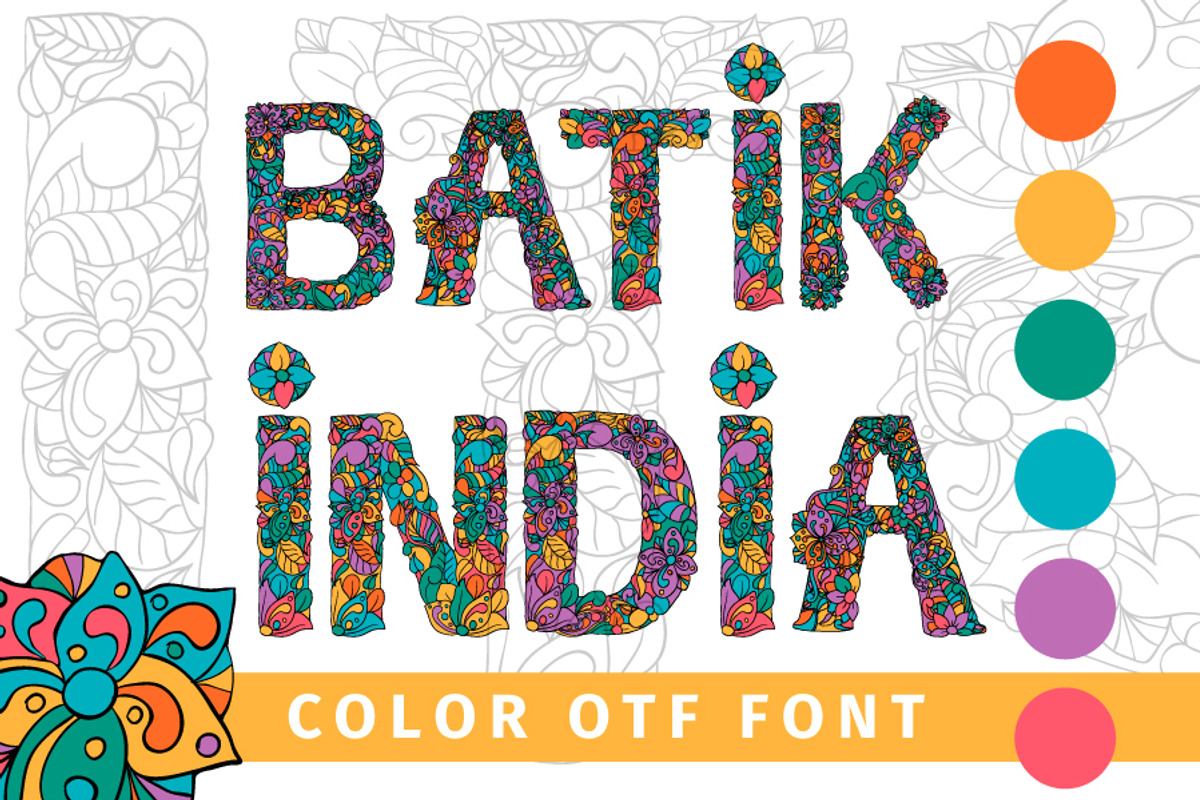 Batik India Color Font Free Download Free Download