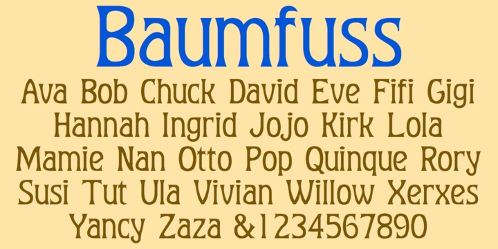 Baumfuss Font Free Download