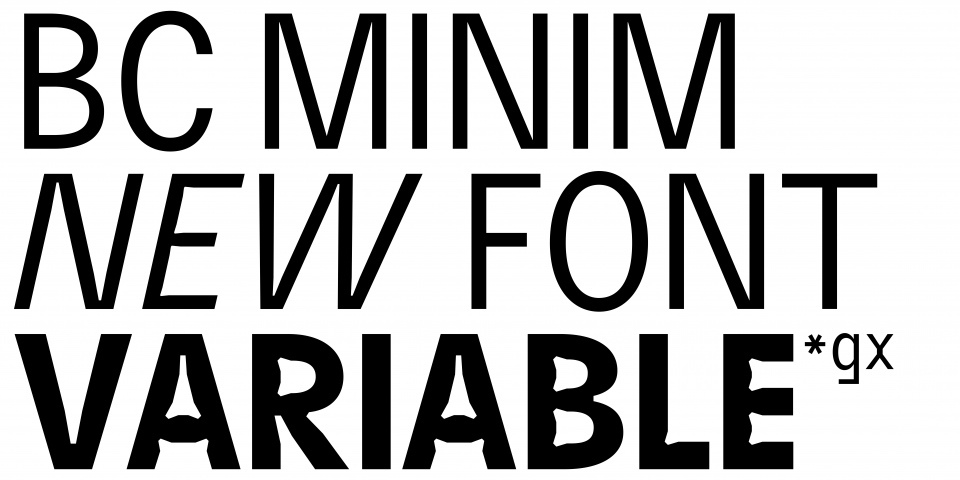 BC Minim Font Free Download