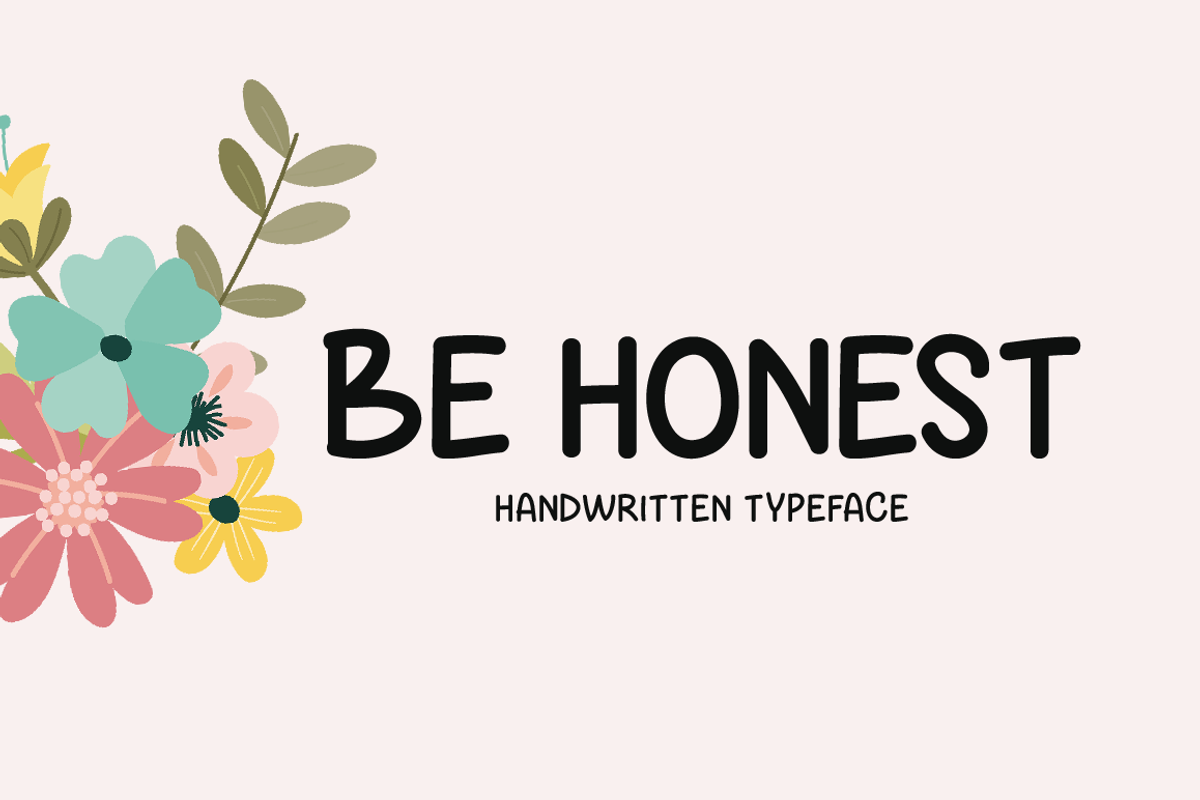 Be Honest Typeface Free Download Free Download