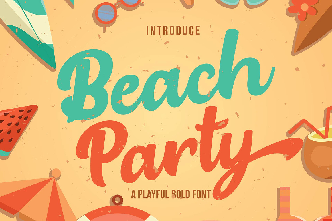 Beach Party - Playful Bold Font Free Download