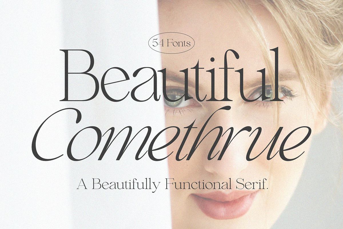 Beautiful Comethrue Family 54 Fonts Free Download Free Download