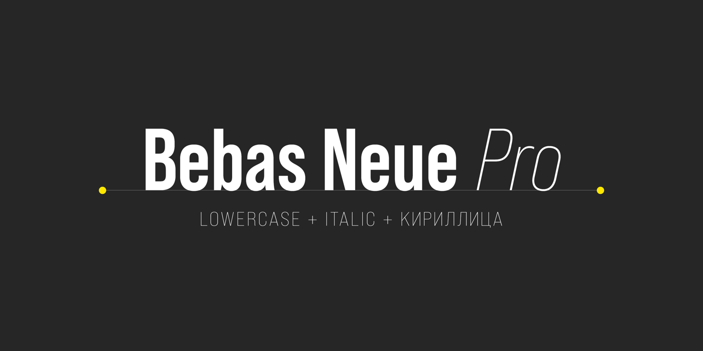 Bebas Neue Pro Font Free Download