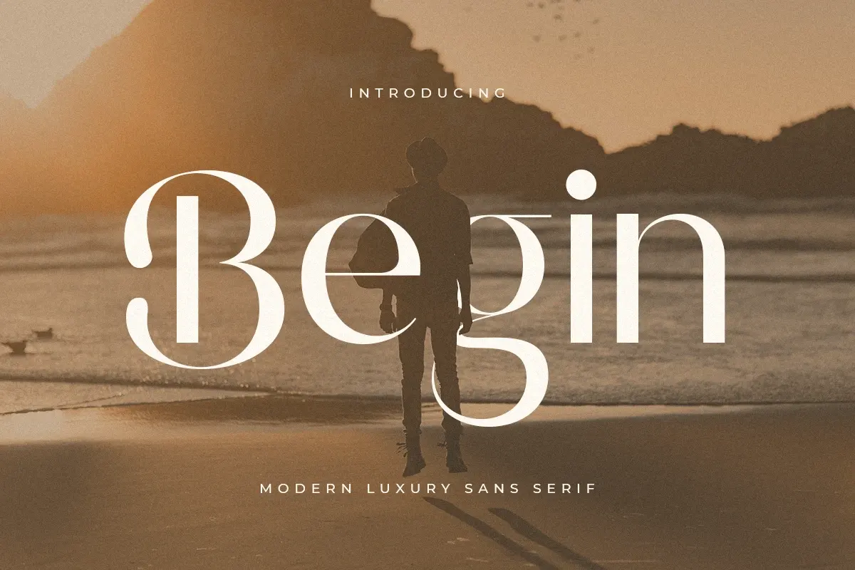 Begin - Modern Luxury Sans Serif Free Download Free Download