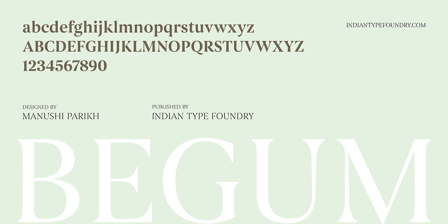 Begum Font Free Download