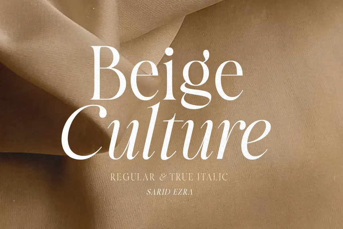 Beige Culture - Luxury Serif Free Download Free Download