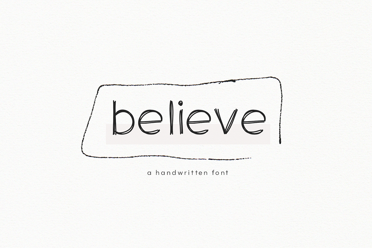 Believe - A Handwritten Font Free Download Free Download