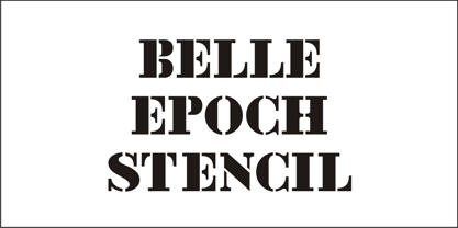 Belle Epoque Stencil JNL Font Free Download