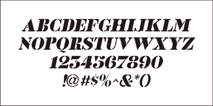 Belle Epoque Stencil JNL Font Free Download