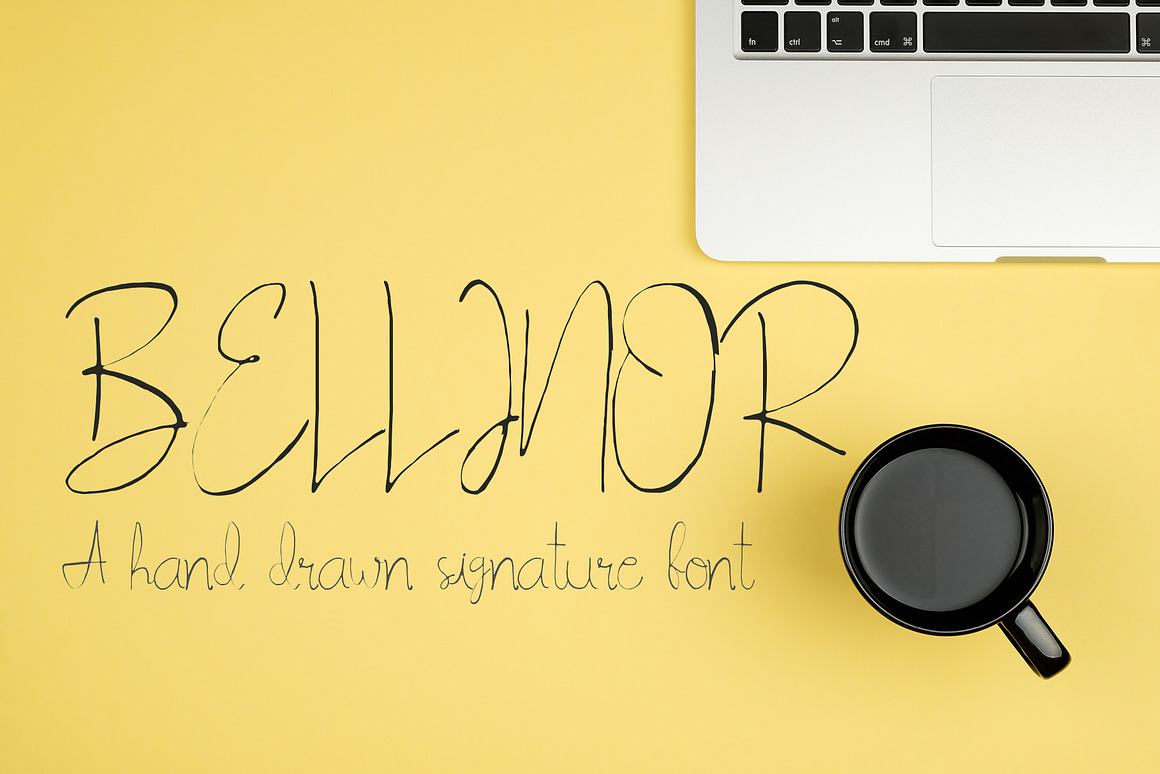 Bellinor A Hand Drawn Signature Font Free Download