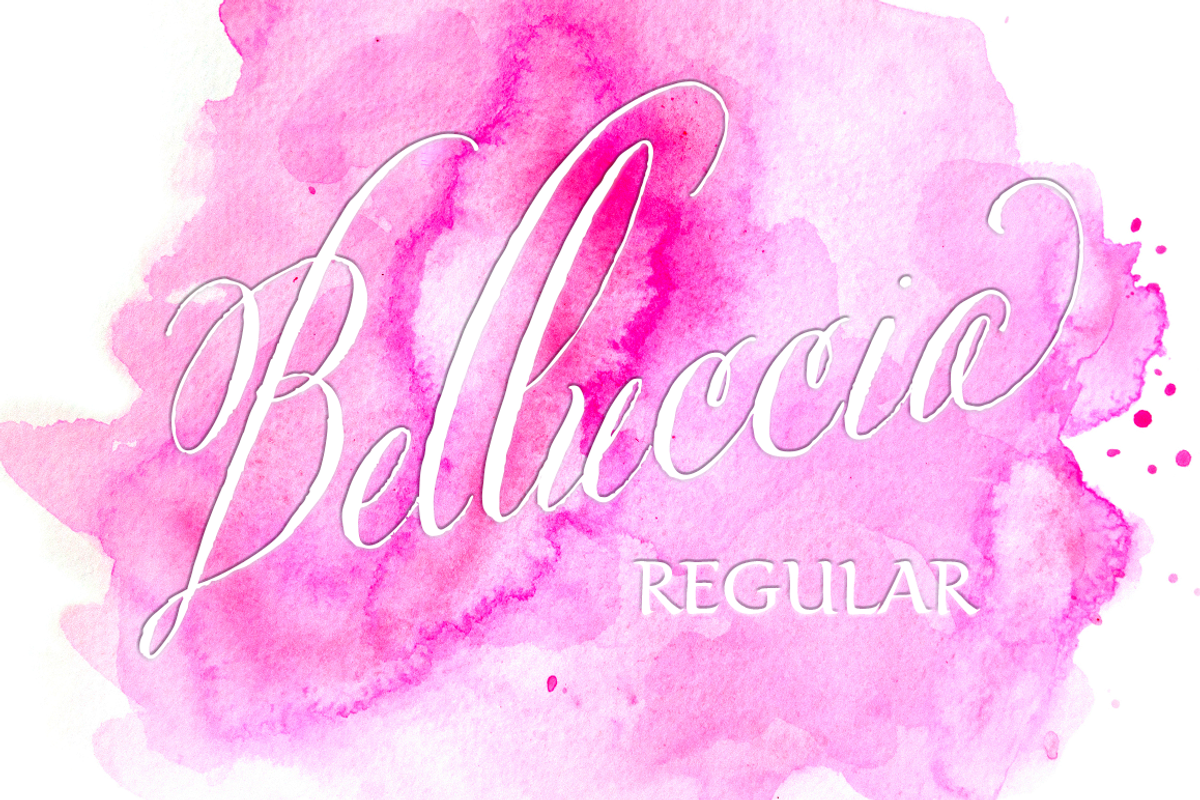 Belluccia Hand Lettered Font Free Download Free Download