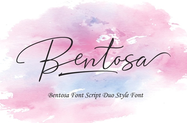 Bentosa Script Font Free Download