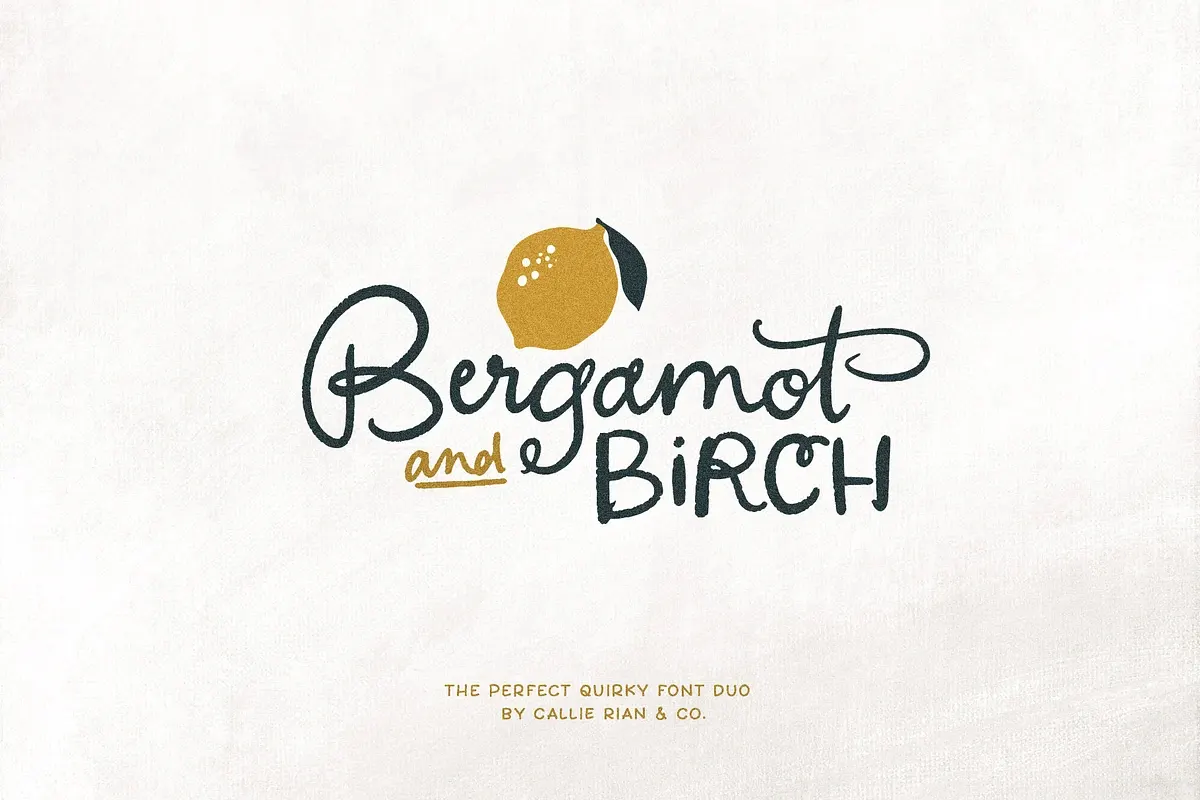 Bergamot & Birch Font Duo Free Download Free Download