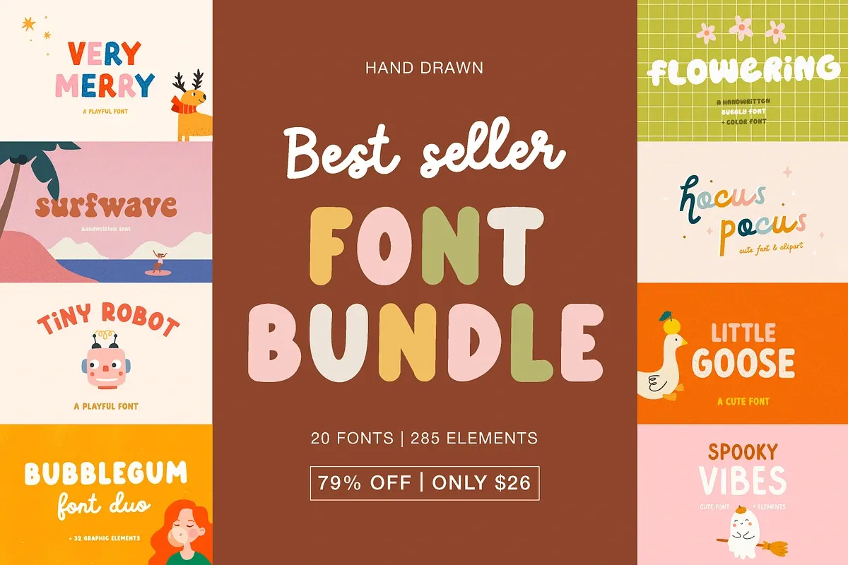 Best Seller Font BUNDLE Free Download Free Download