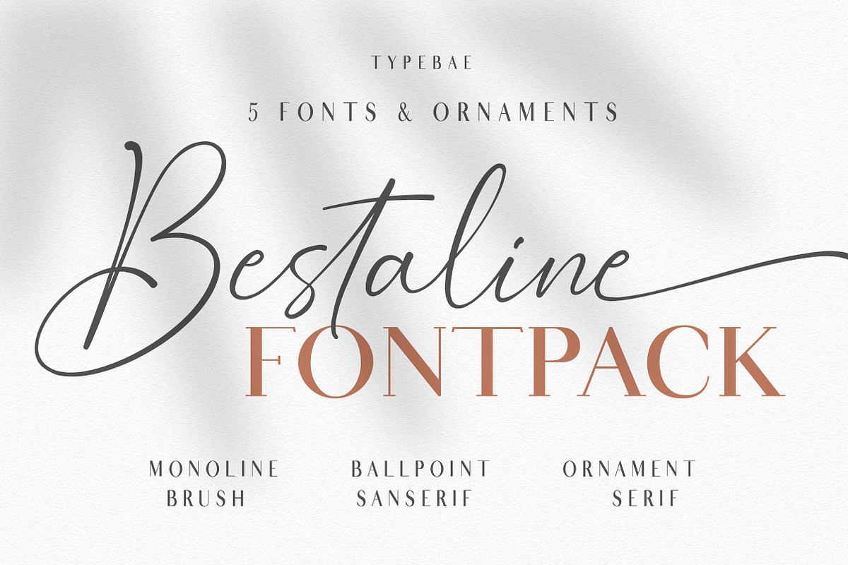 Bestaline - 5 Fonts & Ornaments Free Download Free Download