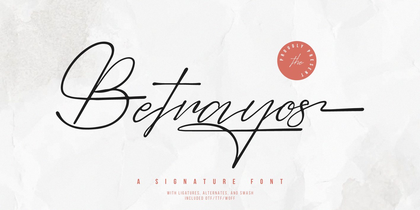 Betrayos Font Free Download