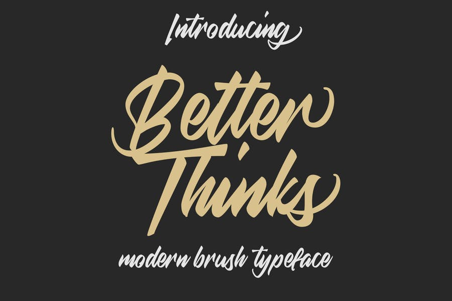 Better Thinks Typeface Font Free Download