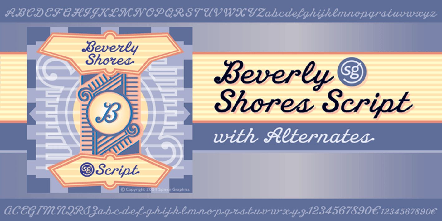 Beverly Shores Script SG Font Free Download