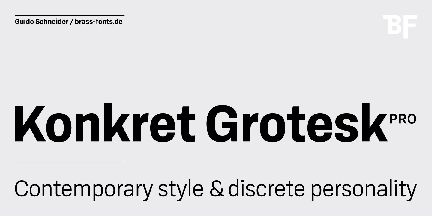 BF Konkret Grotesk Pro Free Download Free Download