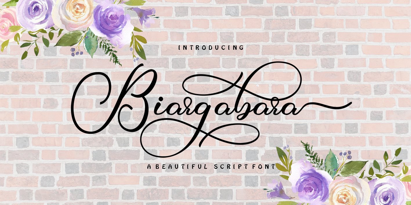 Biargabara Script Font Free Download