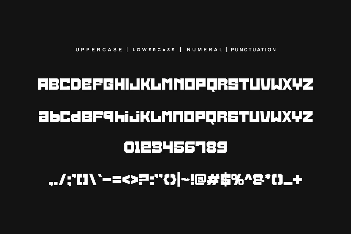 Bigsrain Bike - Blocky & Automotive Font