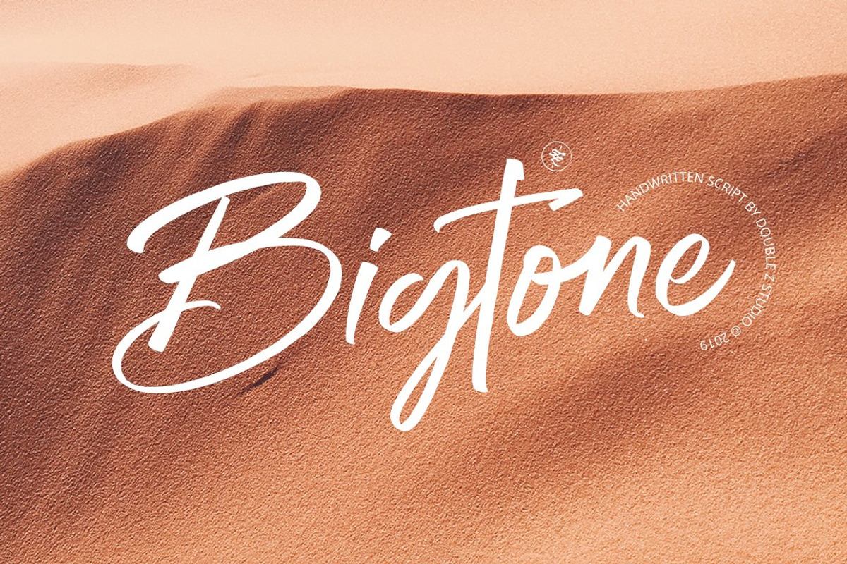 Bigtone Handwritten Script Free Download Free Download