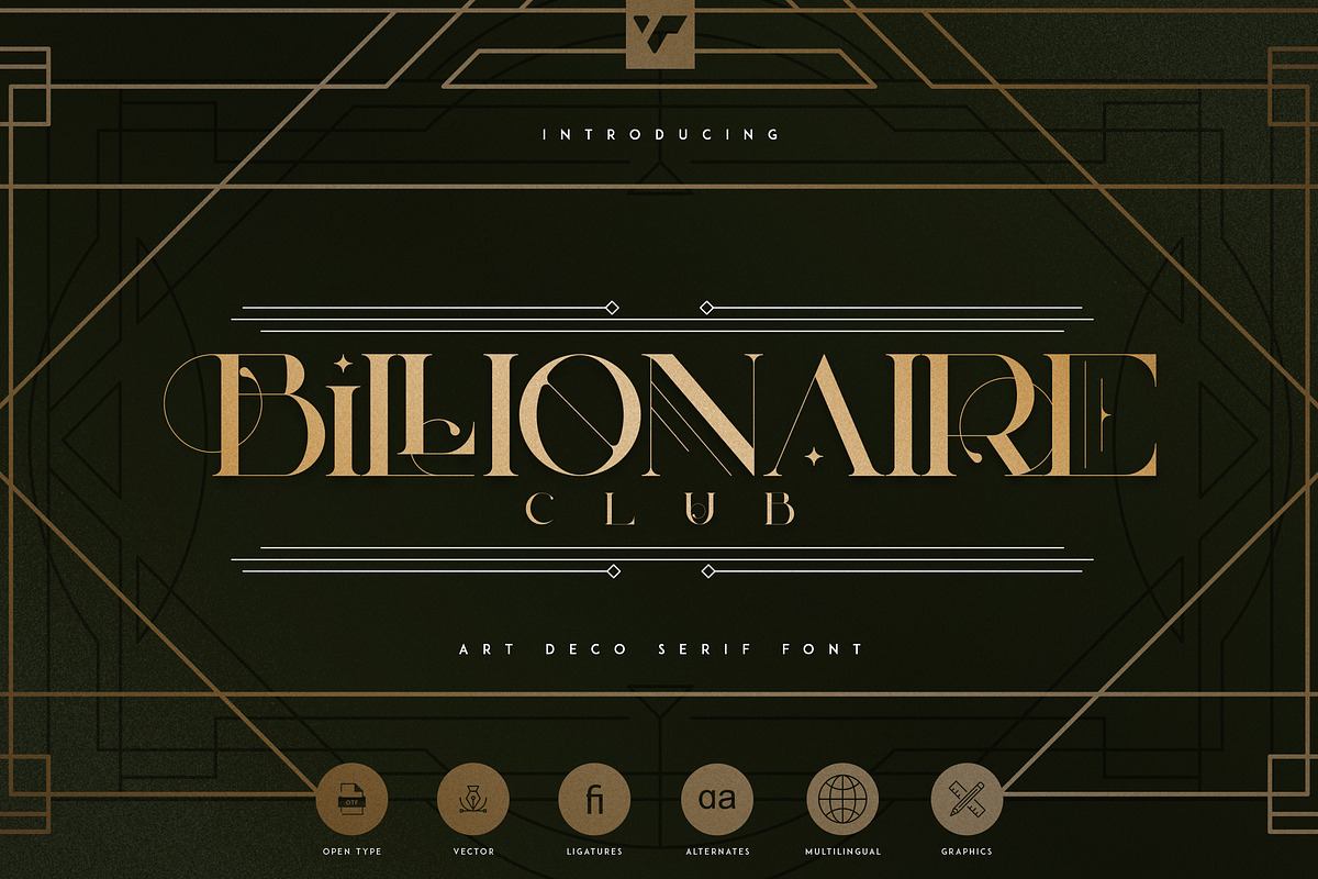 Billionaire Club - Art Deco Serif Free Download Free Download