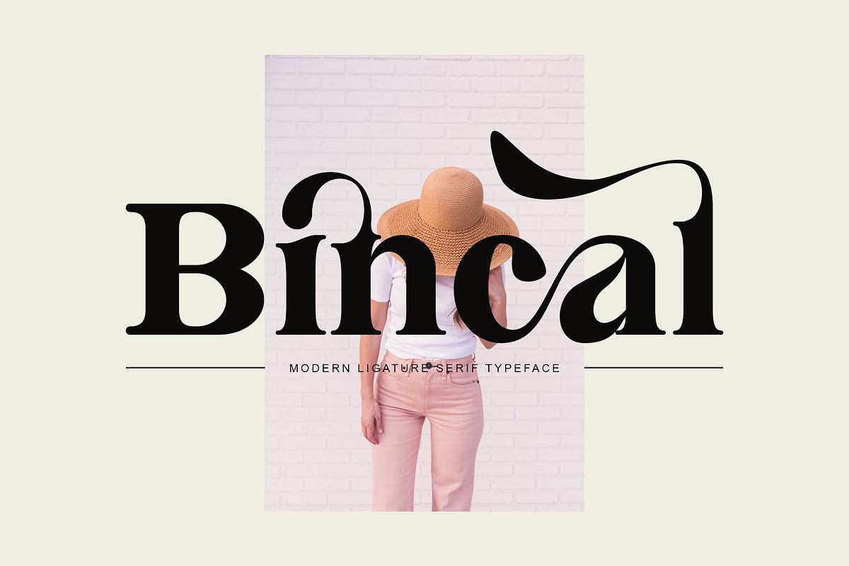 Bincal Ligature Serif Typeface Free Download Free Download