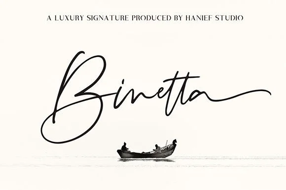 Binetta Signature Font Free Download