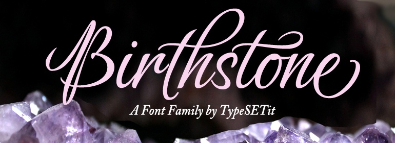 Birthstone Font Free Download