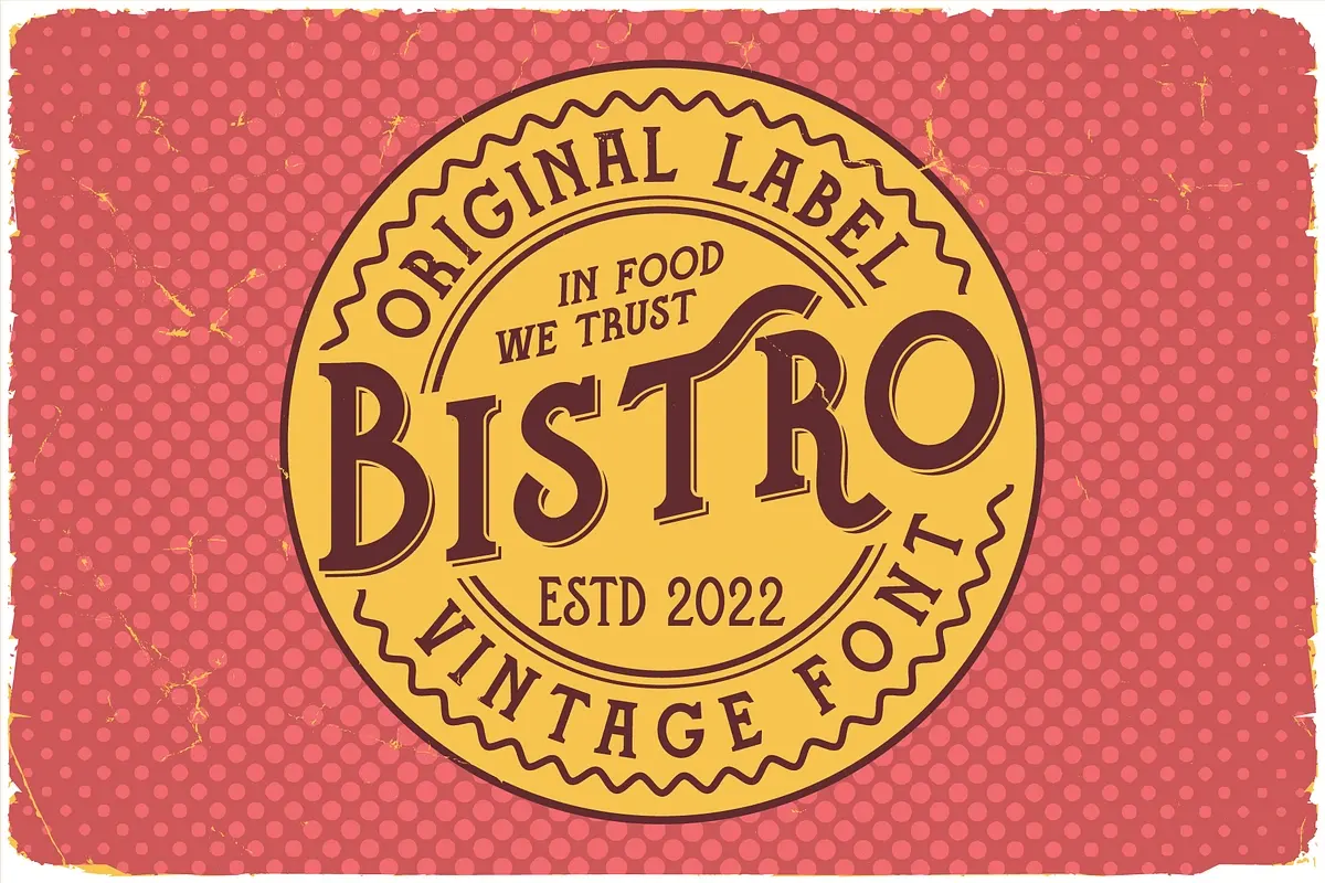 Bistro Font and graphics Free Download Free Download