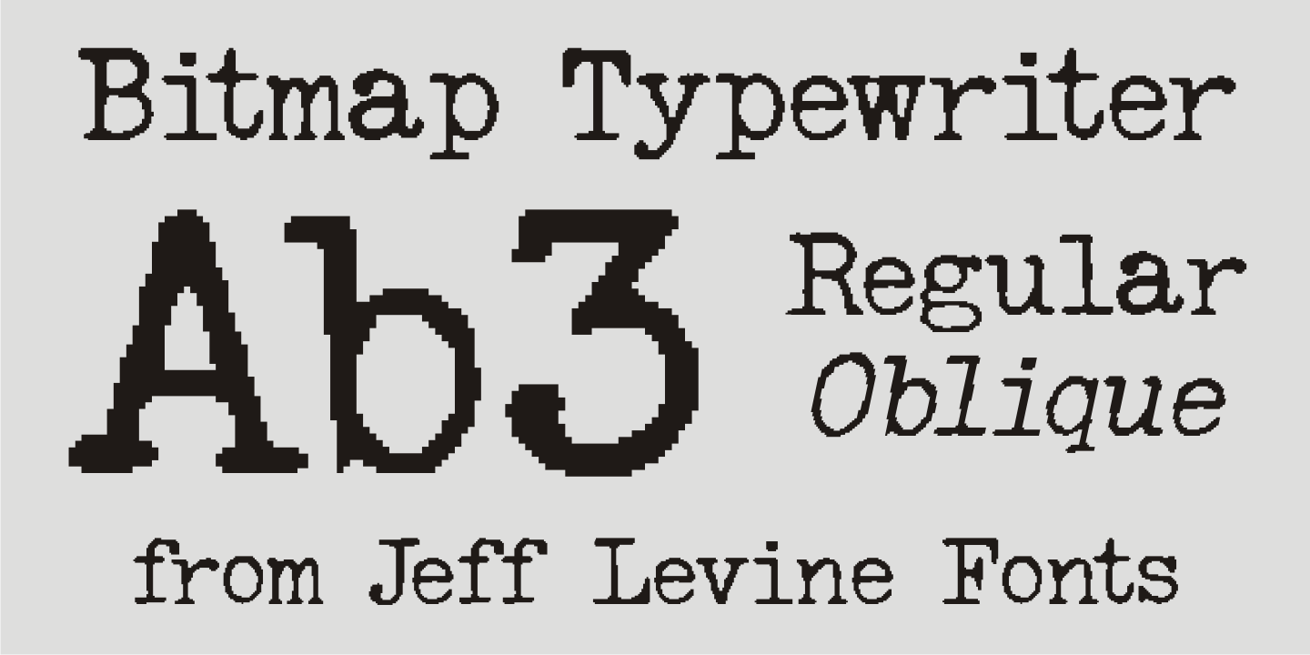 Bitmap Typewriter JNL Free Download Free Download