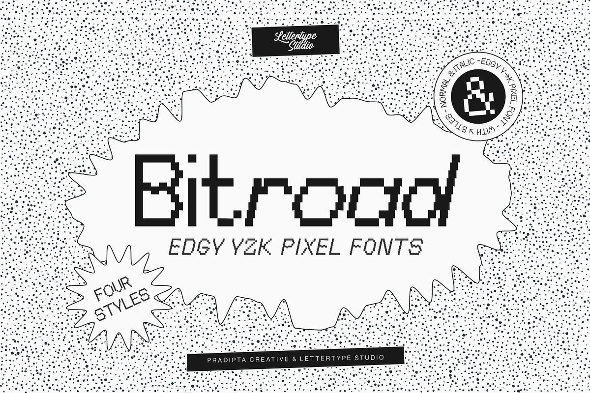 Bitroad Edgy Y2K Pixel Font Free Download Free Download