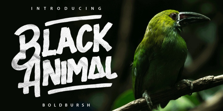 Black Animal Font Free Download