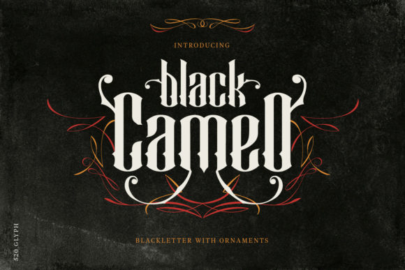 Black Cameo Font Free Download