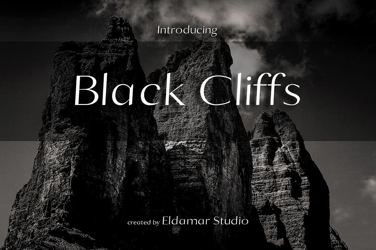 Black Cliffs Font Free Download Free Download