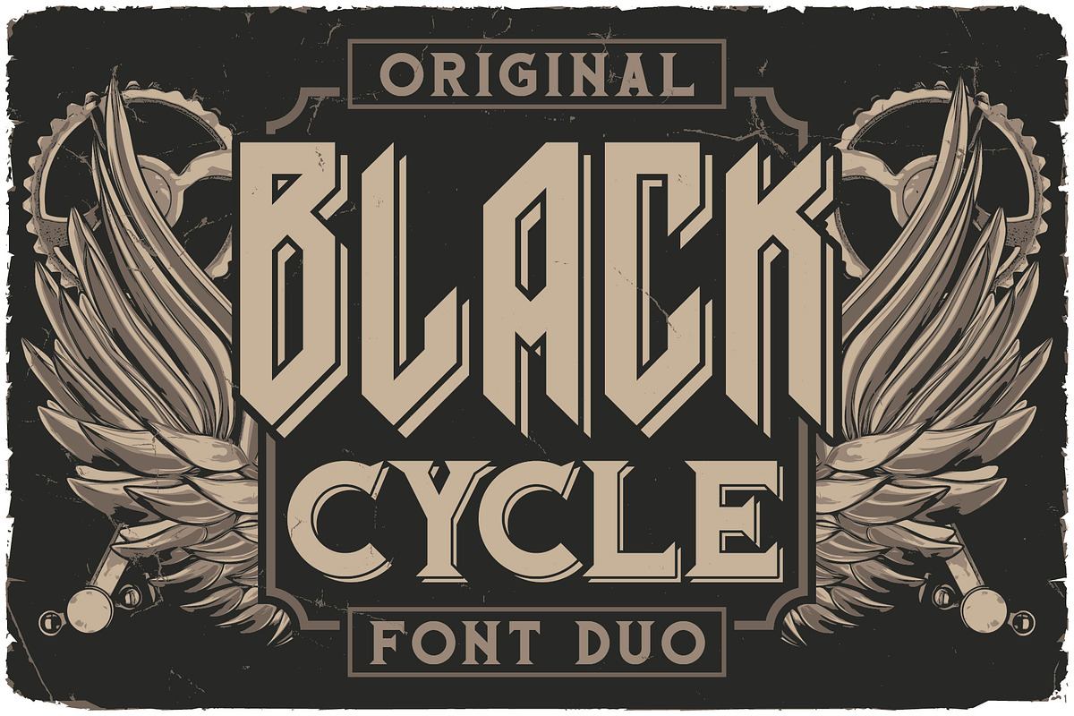 Black Cycle Font DUO Free Download Free Download