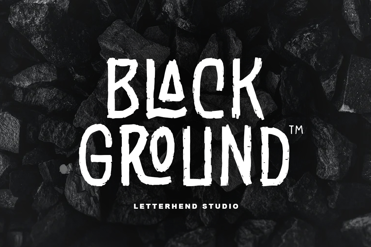 Black Ground Font Free Download