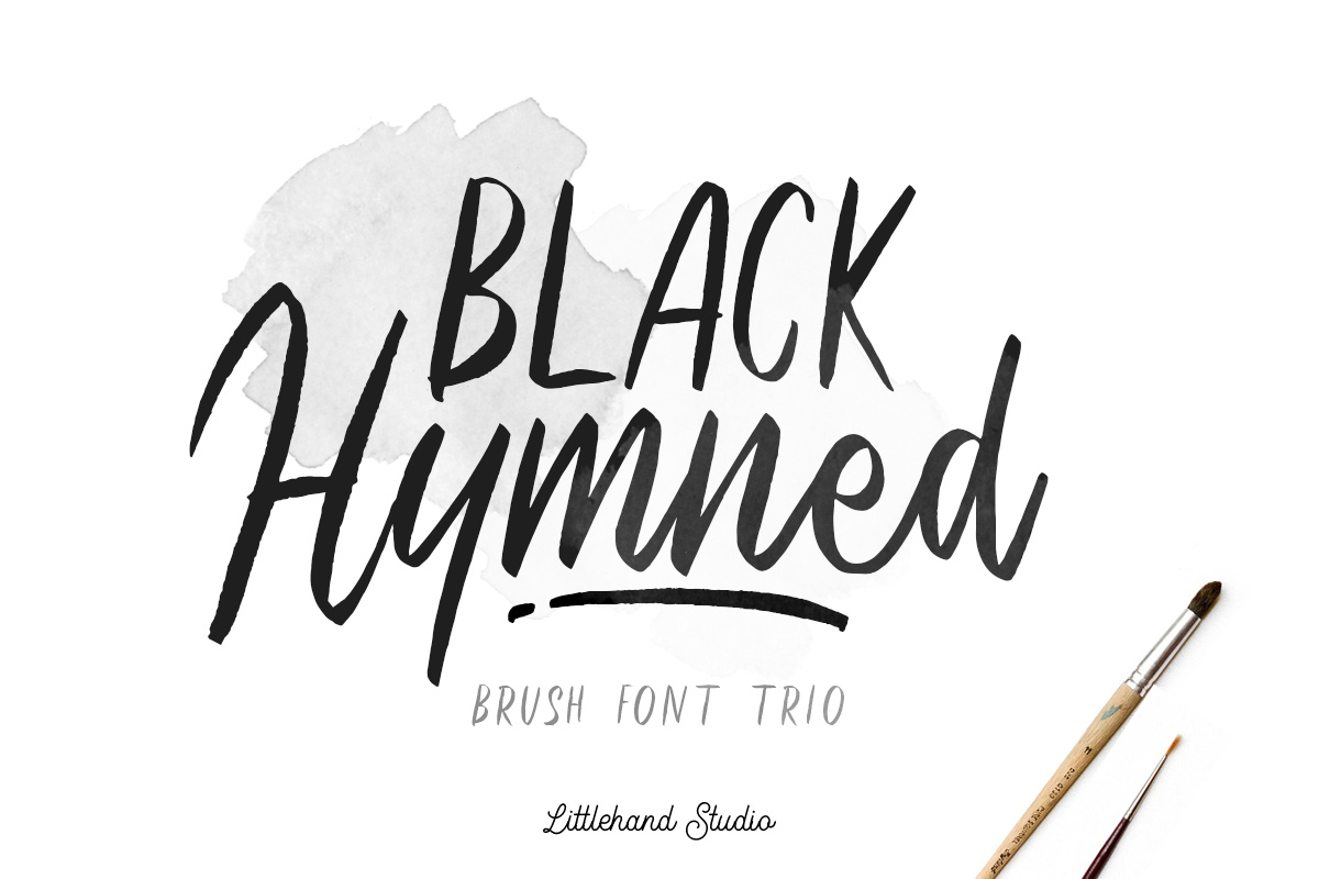 Black Hymned Script Font Free Download