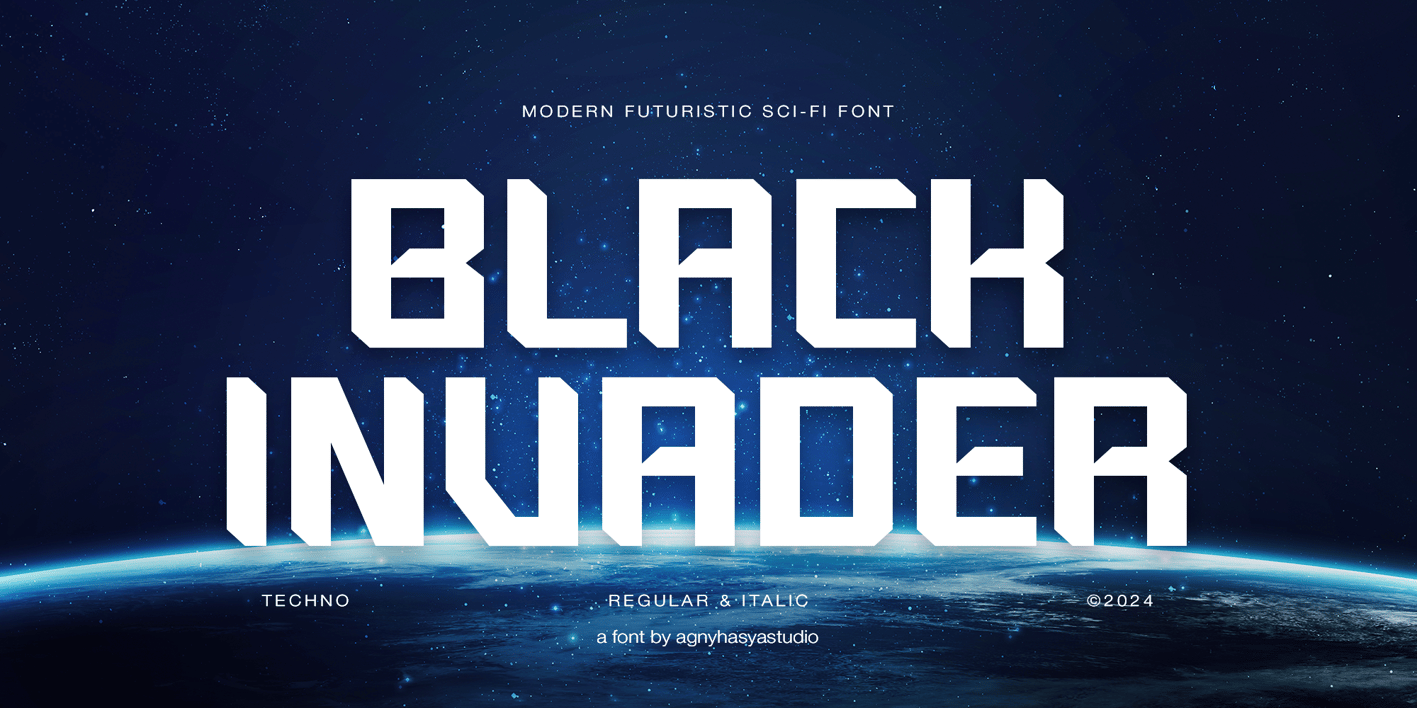 Black Invader Font Free Download