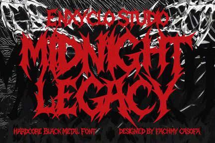 Black Metal Font – Midnight Legacy