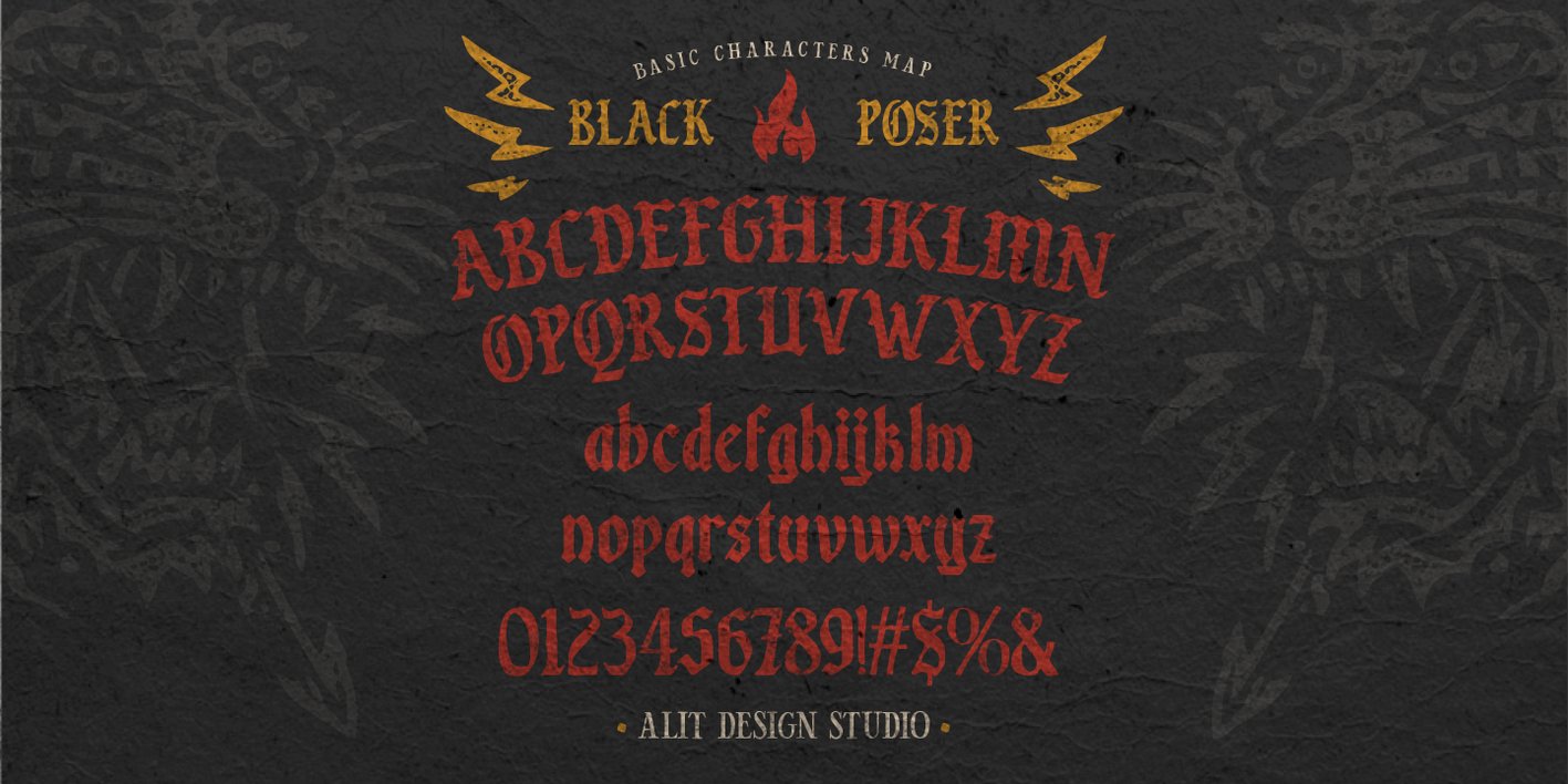 Black Poser Font Free Download