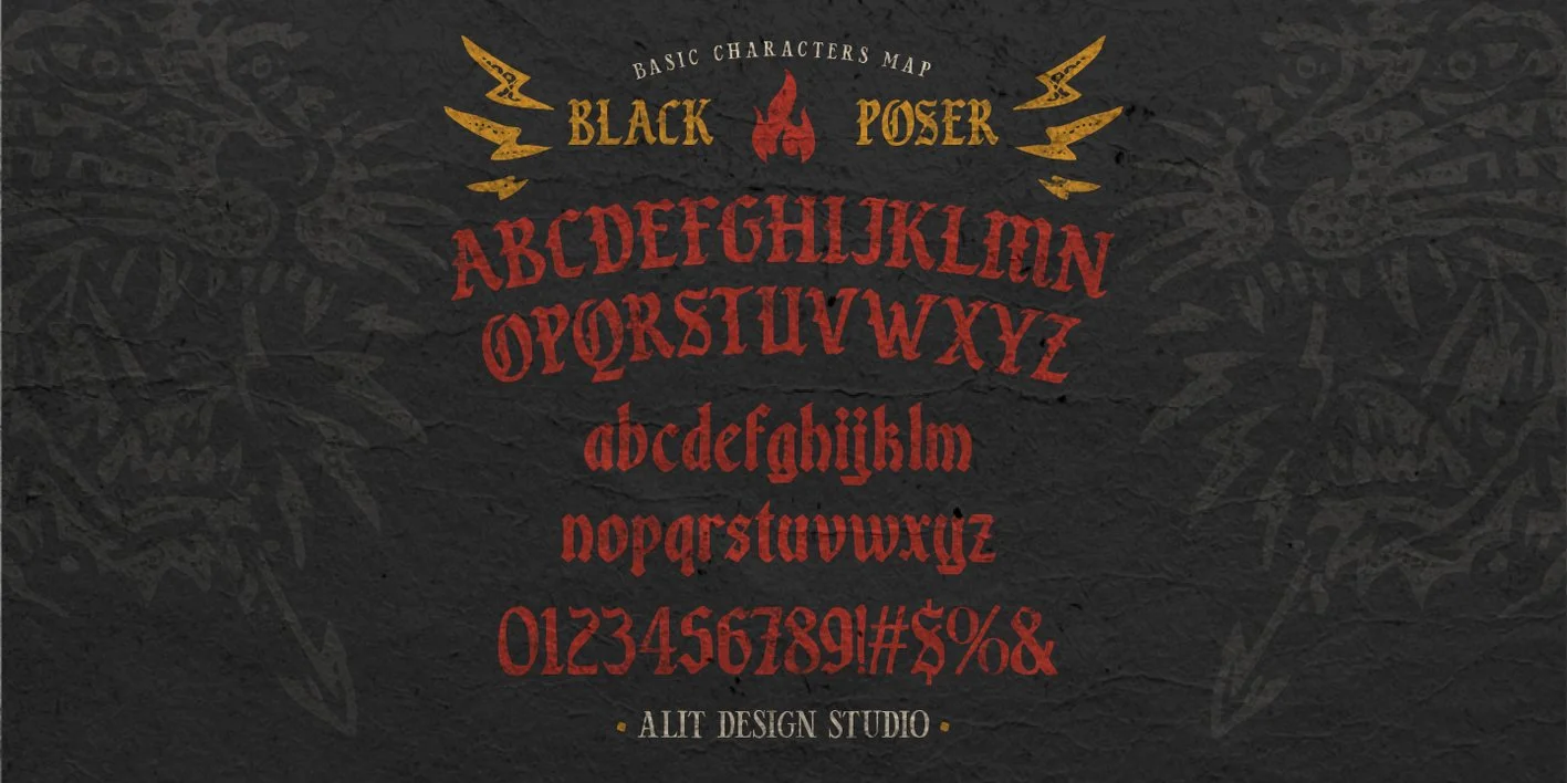 Black Poser Font