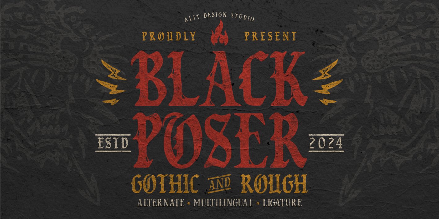 Black Poser Font Free Download