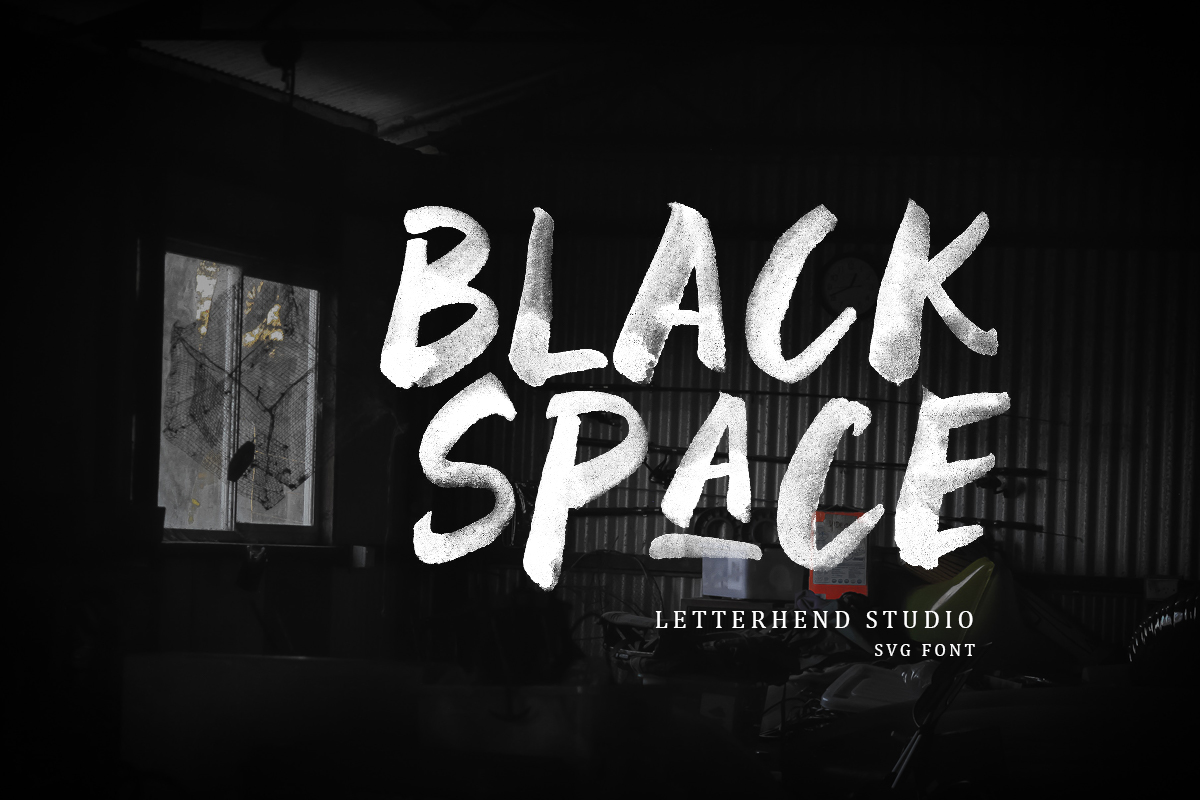 Black Space Font Free Download