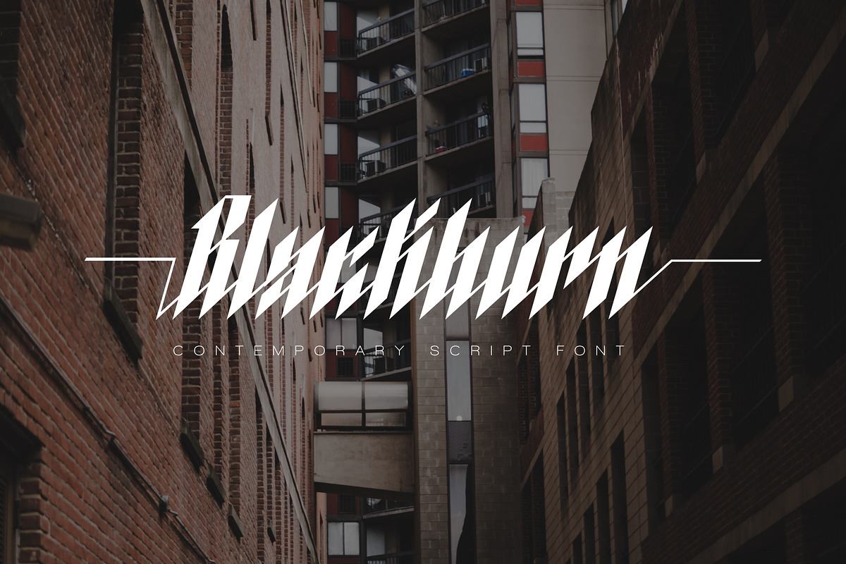 Blackburn - Modern Blackletter Font Free Download Free Download