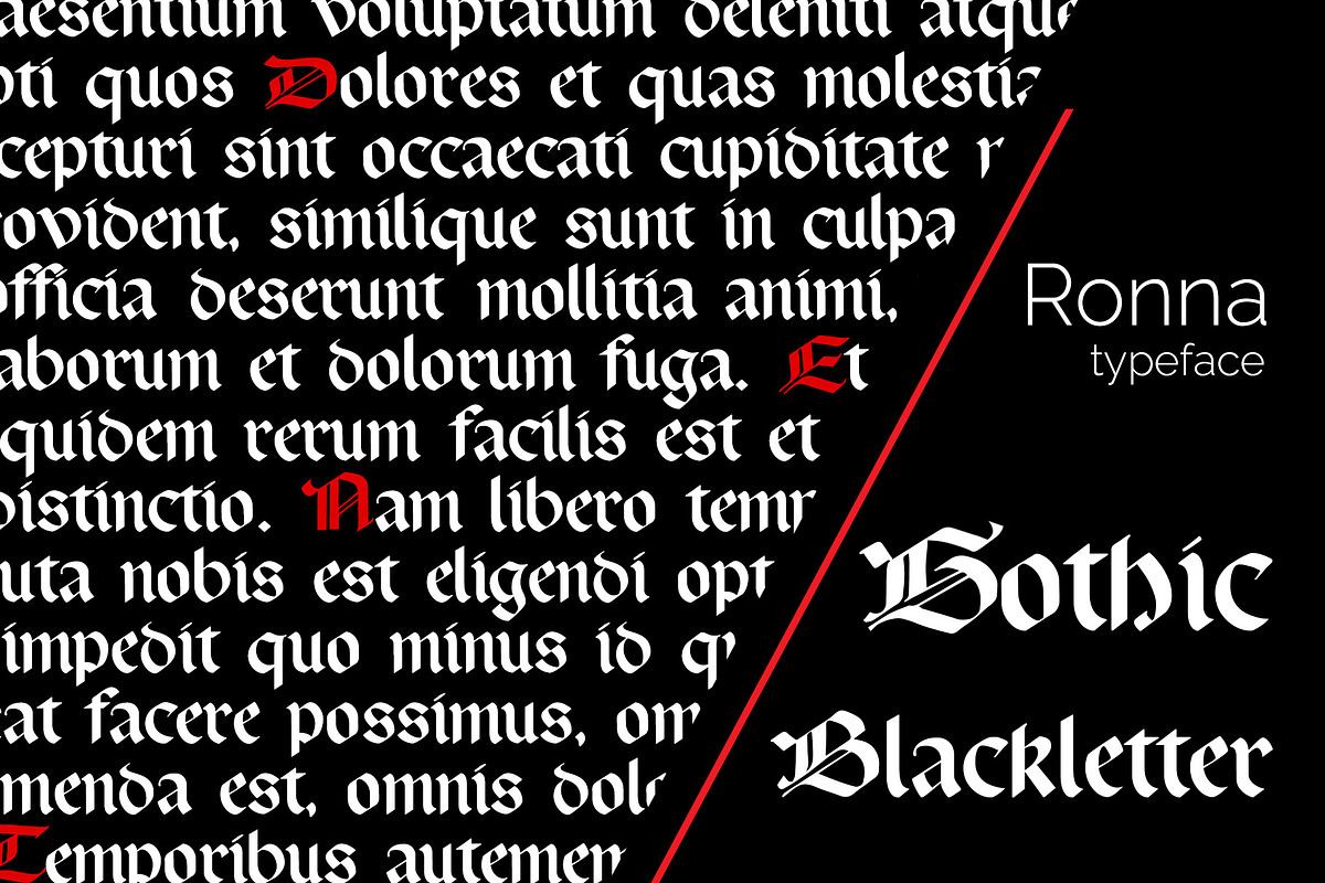 Blackletter Gothic Font Ronna Free Download Free Download